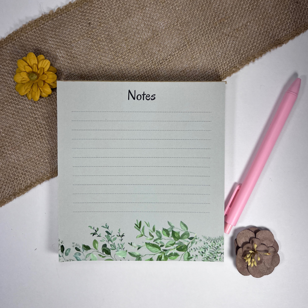 Green Leaf Notepad