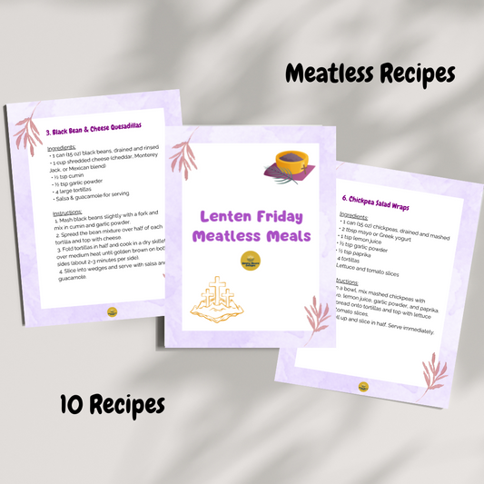 Free Lenten Friday Meatless Recipes